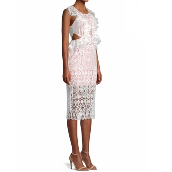 ALEXIS | Pepa Lace Cut-out Midi Dress - Picture 2 of 11